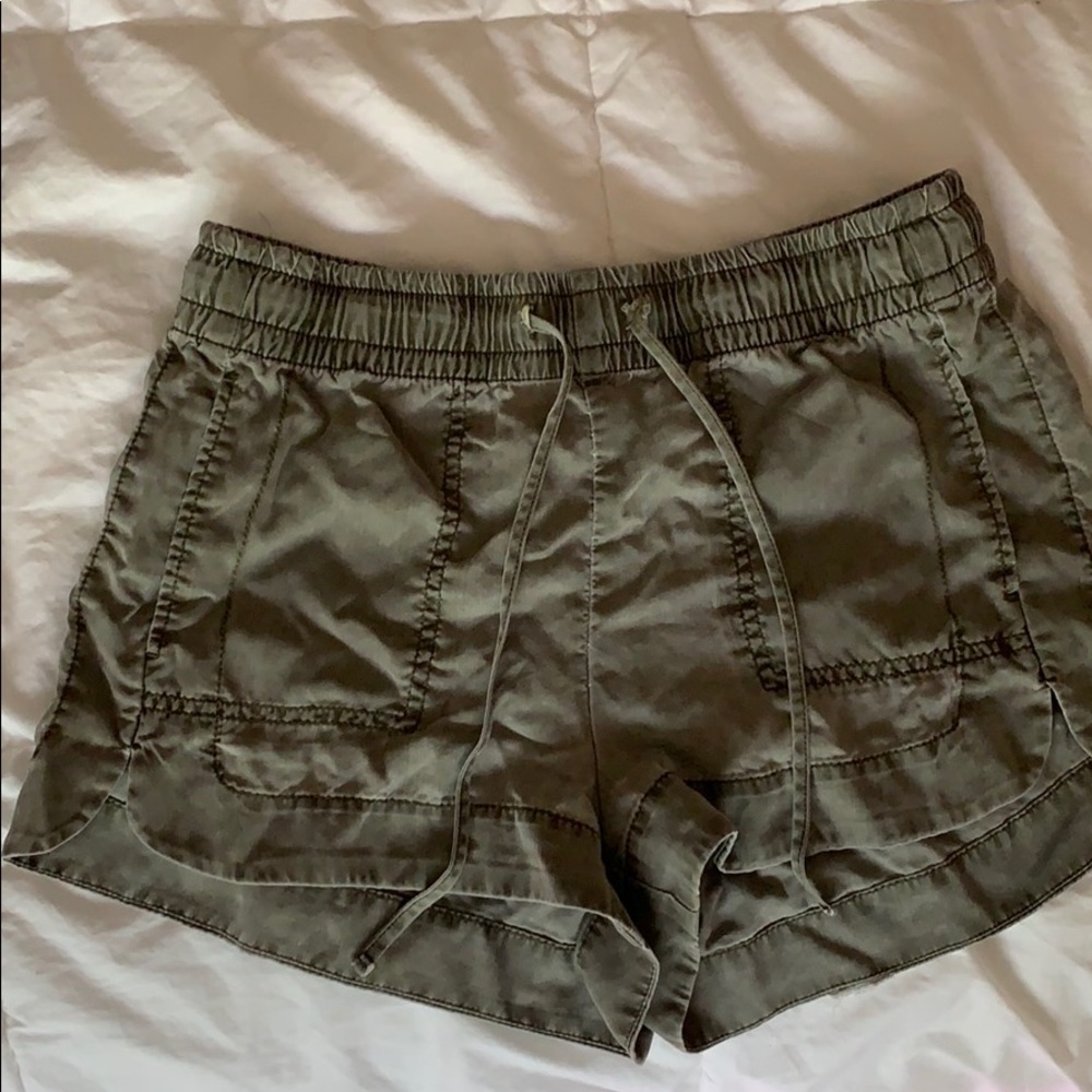 Sage green shorts